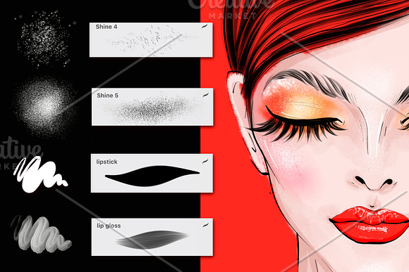 Makeup brushes-set for Procreate in Add-Ons - product preview 2