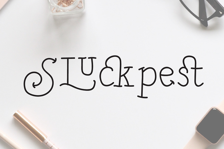 Sluckpest Font in Serif Fonts - product preview 8
