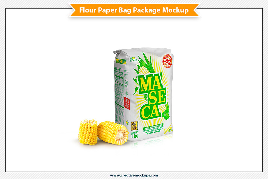 Download Flour Paper Bag Package Mockup | Creative Product Mockups ...