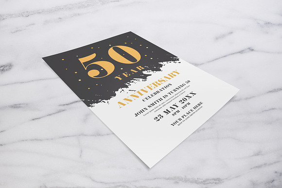 Anniversary Invitation in Flyer Templates - product preview 1