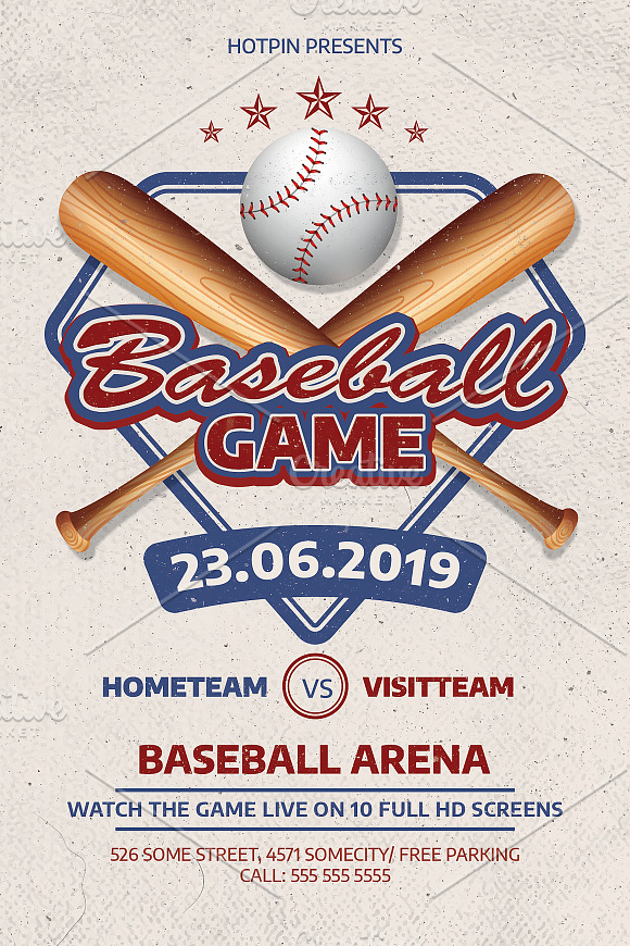 Baseball Flyer Template in Flyer Templates - product preview 2