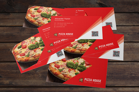 Restaurant Business Card in Business Card Templates - product preview 2