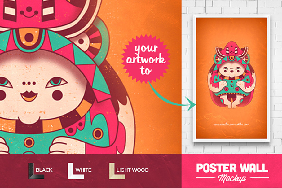 Poster and Flyer Wall Mockup in Print Mockups - product preview 8