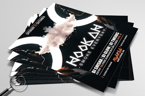Hookah Glow | Flyer Template in Flyer Templates - product preview 2