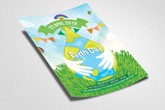 Happy Earth Day Poster Templates in Flyer Templates - product preview 1
