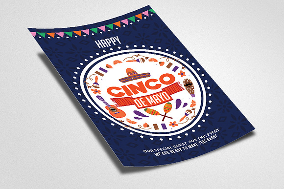 Happy Cinco De Mayo Poster Templates in Flyer Templates - product preview 1