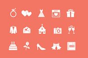 15 Wedding and Marriage Icons