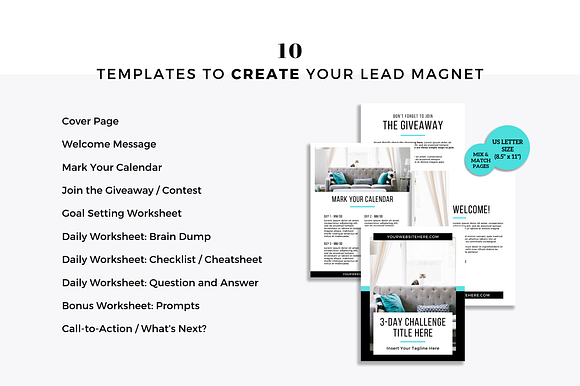 3 Day Challenge Lead Magnet Bundle in Email Templates - product preview 1