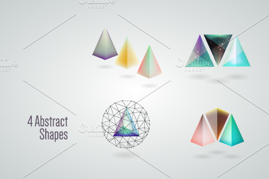 4 Abstract shapes in Objects - product preview 8