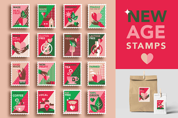 New Age Stamps/Labels in Icons - product preview 16