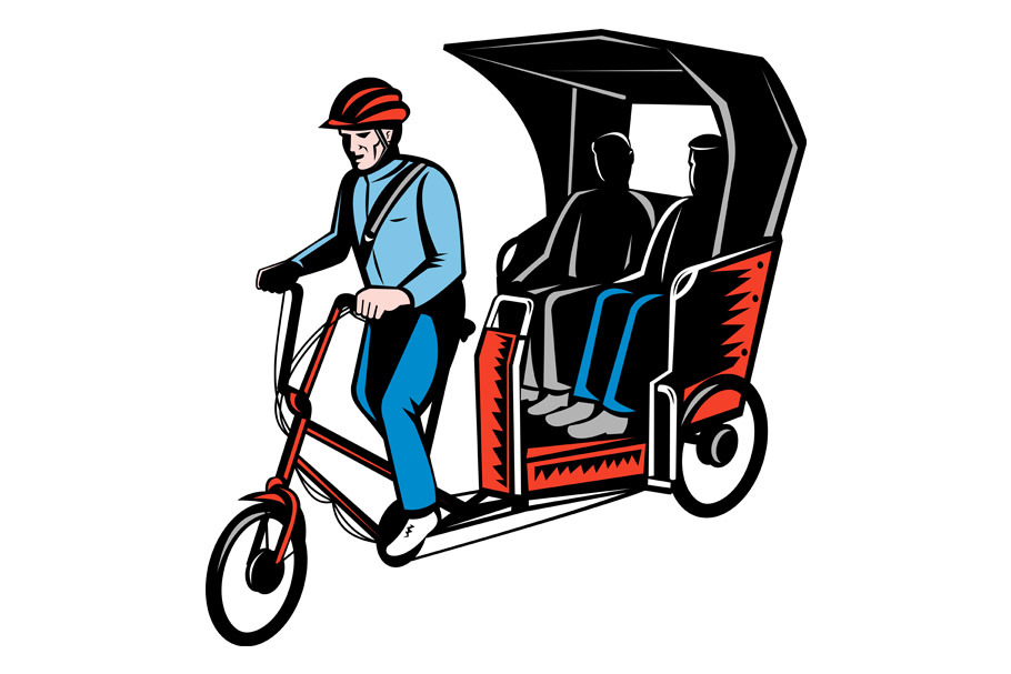 Cycle Rickshaw with driver