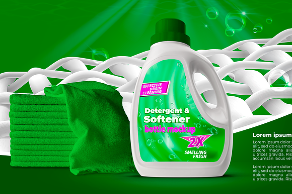 Detergent Bottle Mockup in Templates - product preview 1