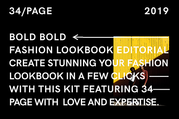 BOLD-Fashion Lookbook Editorial in Magazine Templates - product preview 1