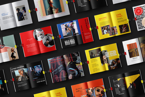 BOLD-Fashion Lookbook Editorial in Magazine Templates - product preview 2