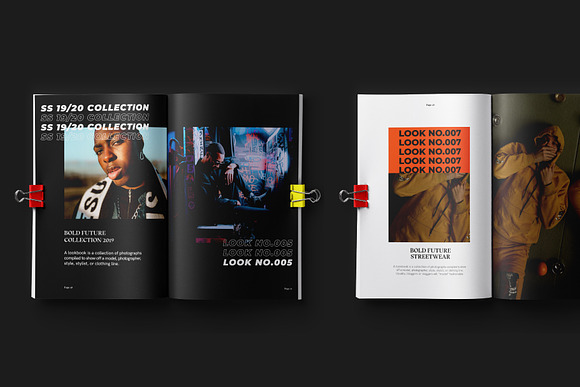 BOLD-Fashion Lookbook Editorial in Magazine Templates - product preview 3