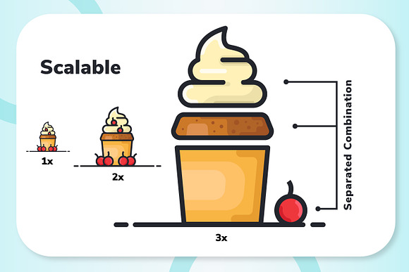 Food collection vector illustration in Food Icons - product preview 6