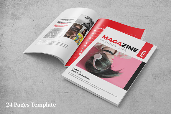 Fashion Magazine in Magazine Templates - product preview 1