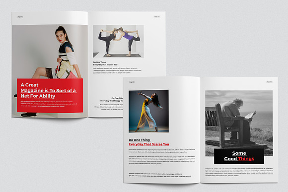 Fashion Magazine in Magazine Templates - product preview 5
