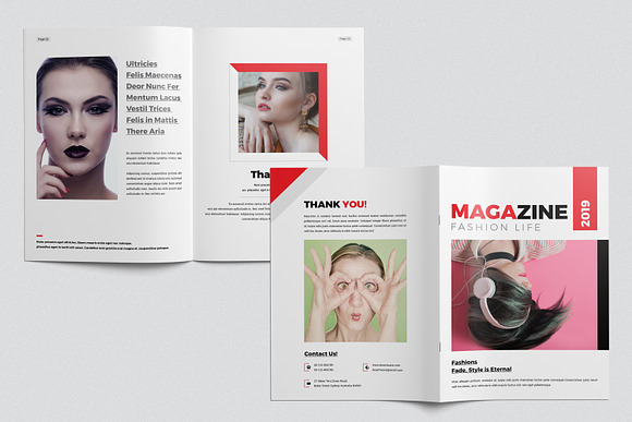 Fashion Magazine in Magazine Templates - product preview 7