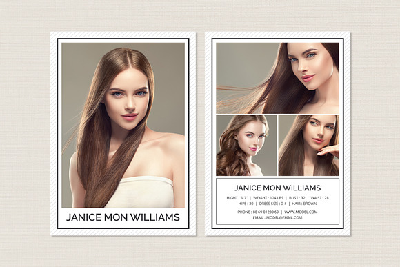 Modeling Comp Card in Flyer Templates - product preview 1