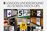 8 London Underground Mock-Ups Bundle