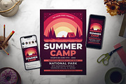 Summer Camp Flyer Set