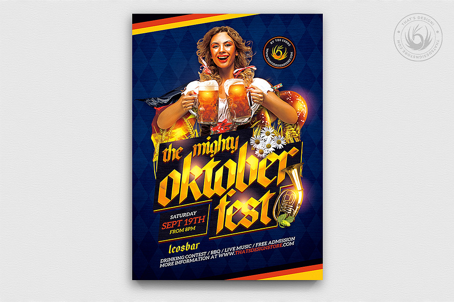 Oktoberfest Flyer Template V11 in Flyer Templates - product preview 8