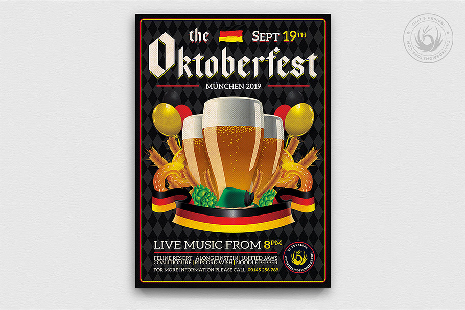 Oktoberfest Flyer Template V12 in Flyer Templates - product preview 8