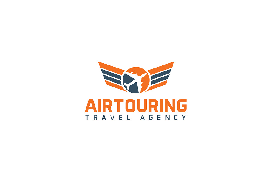 Airtouring Travel Agency Logo Templa Creative Logo Templates