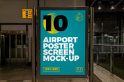 Airport Poster Screen Mock-Ups 4