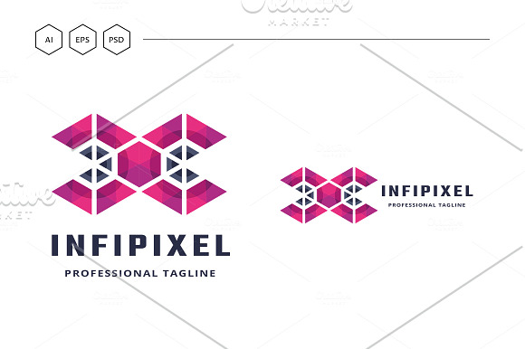 Infinity Pixel Logo in Logo Templates - product preview 4