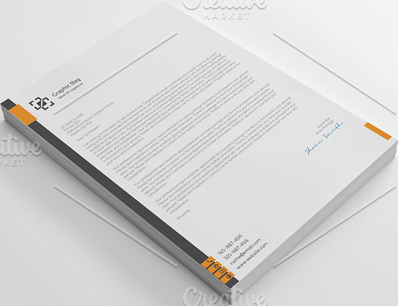 Clean and Simple Letterhead in Stationery Templates - product preview 2