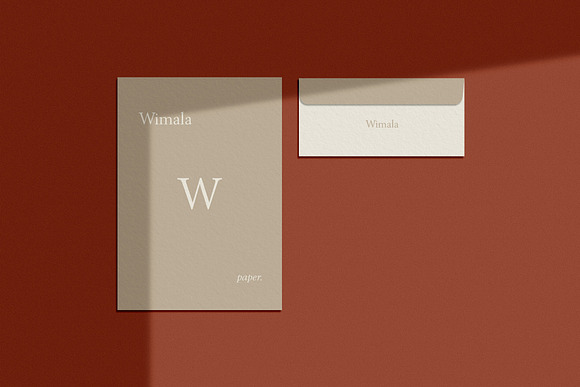 Wimala - Stationary Mockup in Scene Creator Mockups - product preview 1
