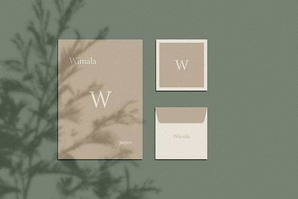 Wimala - Stationary Mockup in Scene Creator Mockups - product preview 2
