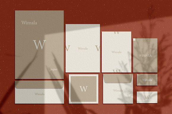 Wimala - Stationary Mockup in Scene Creator Mockups - product preview 6