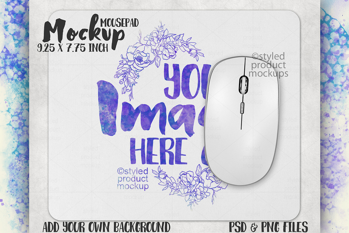 Rectangle Mousepad Mockup in Product Mockups - product preview 8
