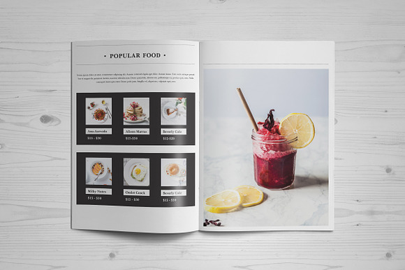 Food Menu Brochure - 10 pages in Brochure Templates - product preview 1