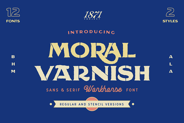 Moral Varnish Sans Serif & Stencil