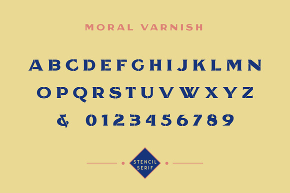 Moral Varnish Sans Serif & Stencil in Fonts - product preview 6