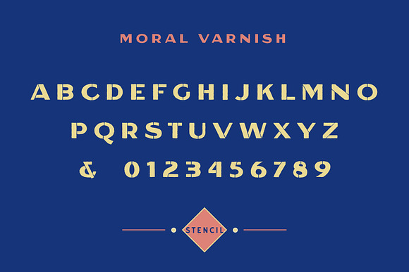 Moral Varnish Sans Serif & Stencil in Fonts - product preview 7