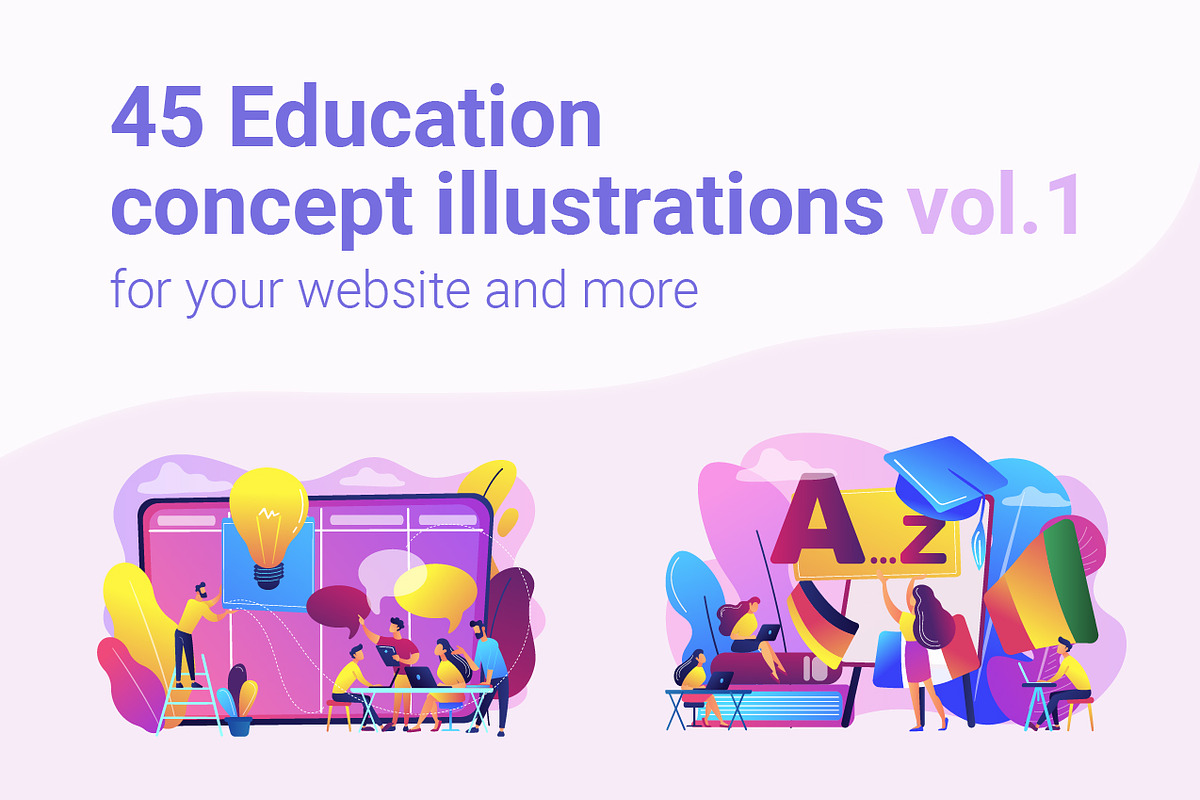 Education concept illustrations in UI Kits and Libraries - product preview 8