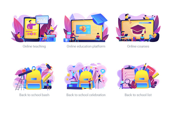 Education concept illustrations in UI Kits and Libraries - product preview 7