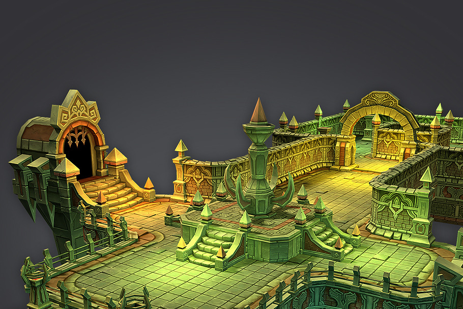 Cloudy Dungeon Set in Architecture - product preview 8