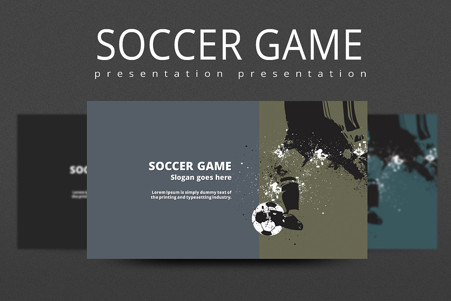 Soccer Game in Presentation Templates - product preview 8