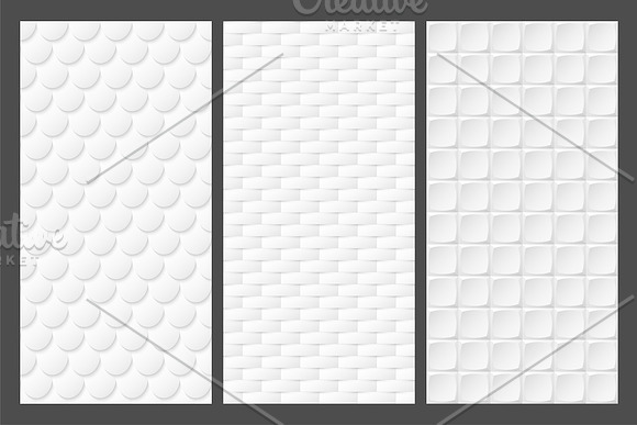 White decorative seamless textures in Textures - product preview 6