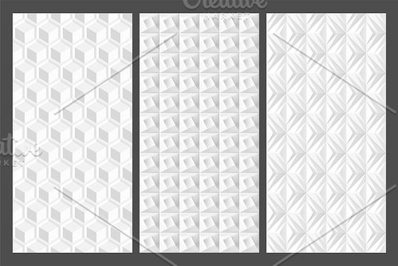 White decorative seamless textures in Textures - product preview 8