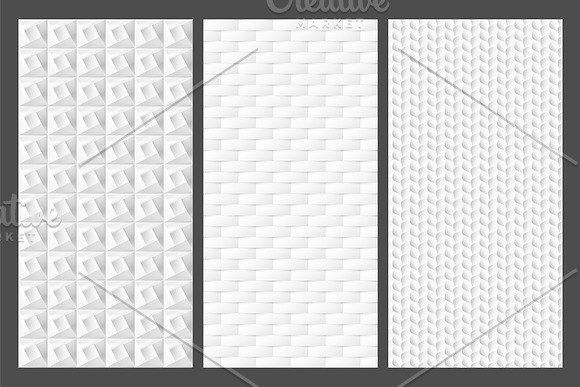 White decorative seamless textures in Textures - product preview 9