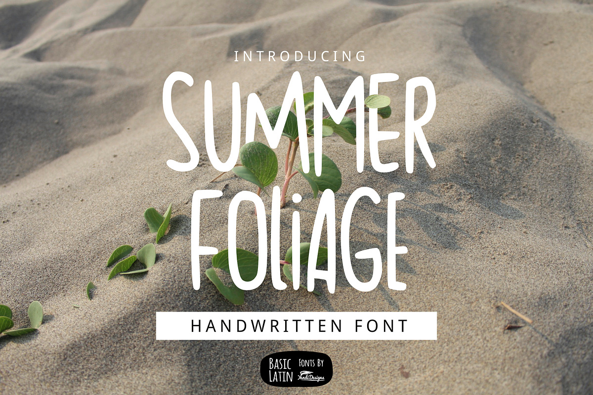 Summer Foliage Font in Sans-Serif Fonts - product preview 8