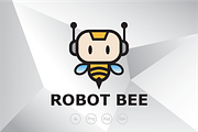 Bee Robot Logo Template