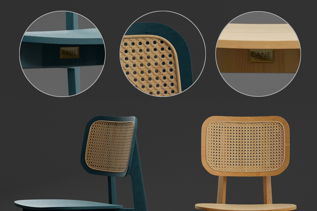 Cane Dining Chair in Furniture - product preview 8